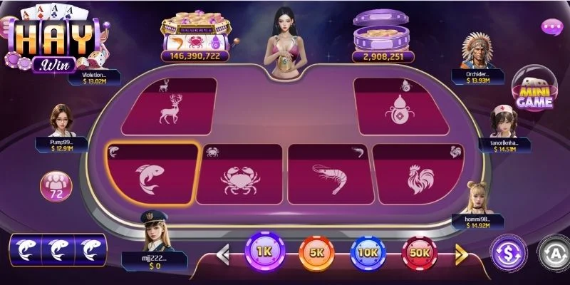 Bầu cua Haywin thống kê xuất hiện các mặt 